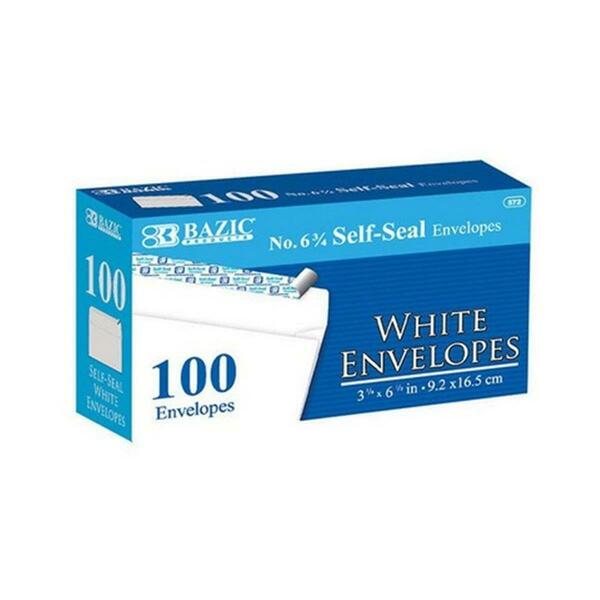 Bazic Products Bazic #6 3/4 Self-Seal White Envelope, 2400PK 572